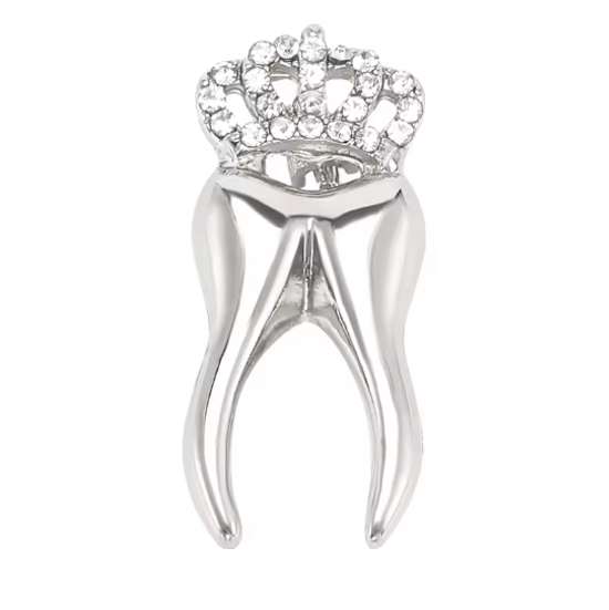 Tiara Tooth Pin – Silver